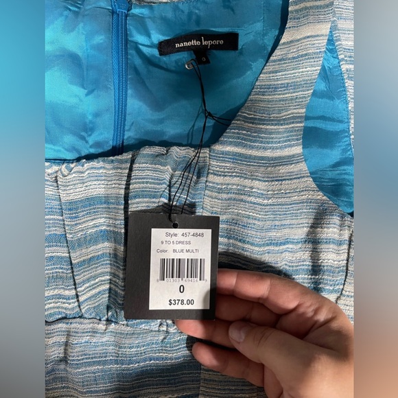 NWT Nanette Lepore Stunning Blue Dress - Picture 4 of 9